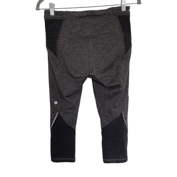 Lululemon Free Runner Crop Size 6 Gray - Picture 2 of 13